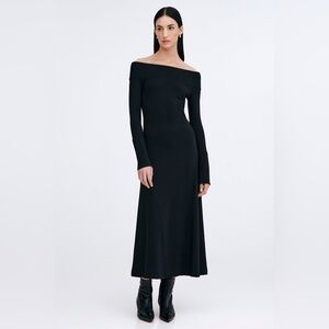 Marcella NYC Tilly Dress European French Terry Long A-Line